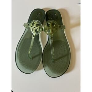 Tory Burch Mini Miller Jelly Sandals Green Transparent (Size 10) Brand New